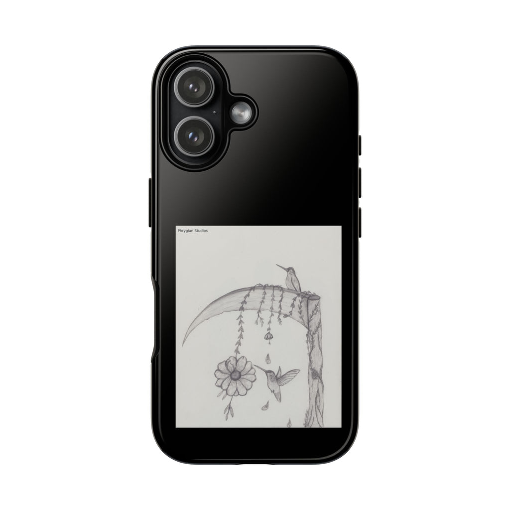 Hummingbirds Art Protective Phone Case