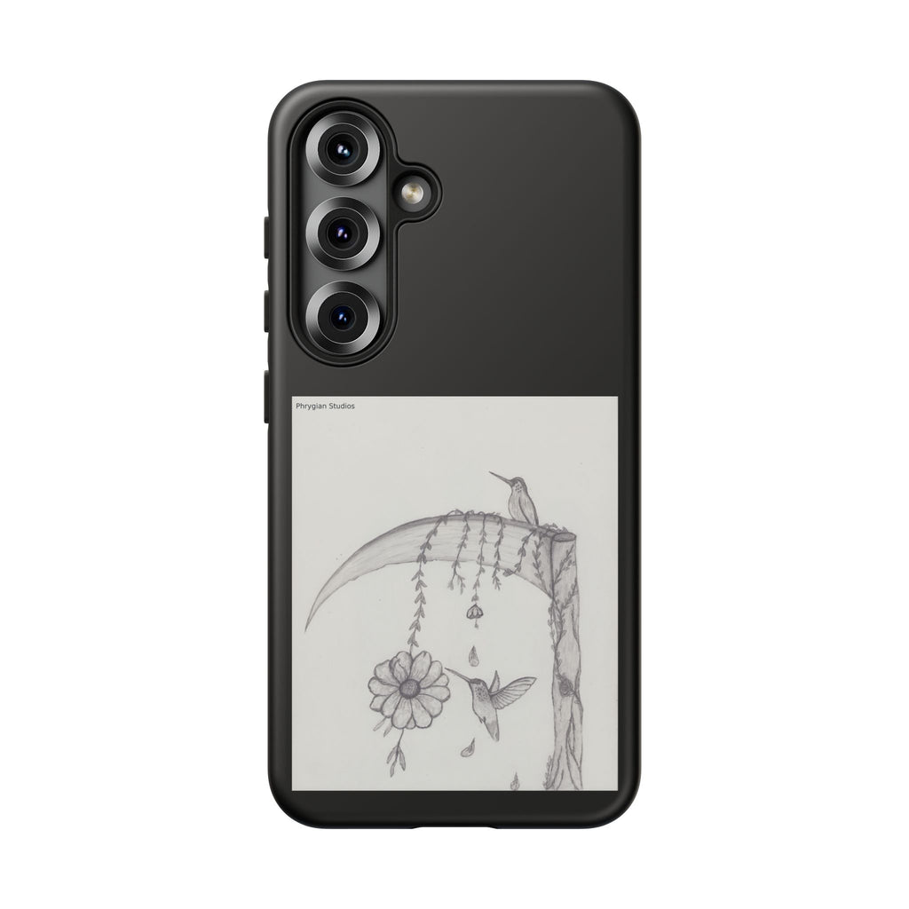 Hummingbirds Art Protective Phone Case