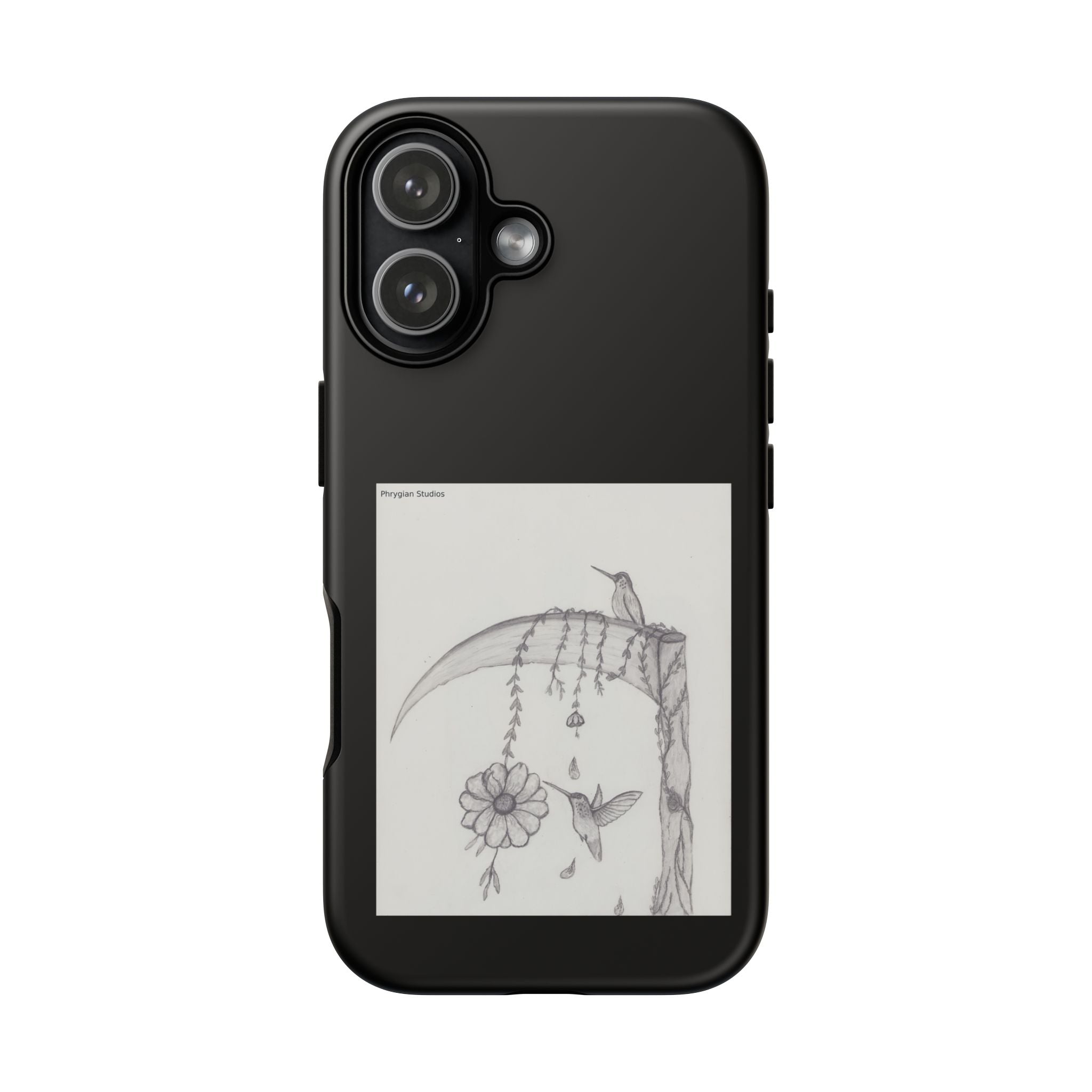 Hummingbirds Art Protective Phone Case