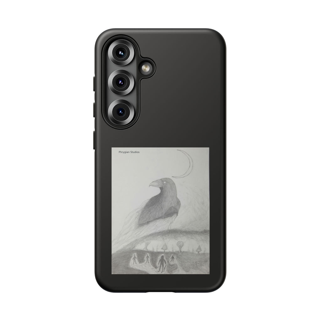 Ethereal Raven Art Protective Phone Case