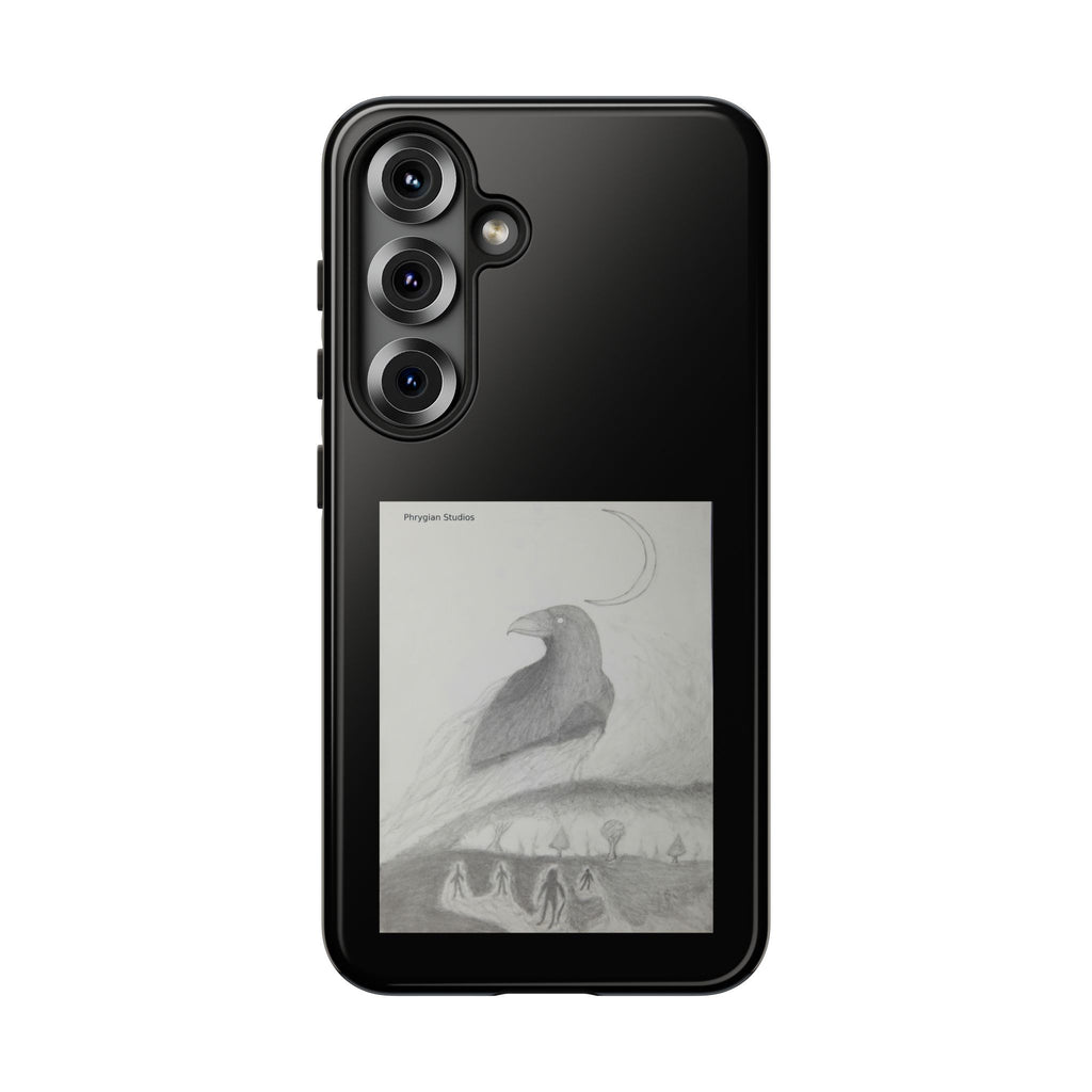 Ethereal Raven Art Protective Phone Case