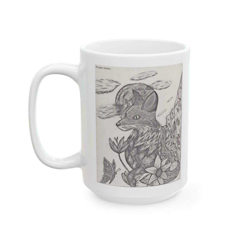 Dream Fox Art Mug – Ceramic Coffee Cup (11oz/15oz)