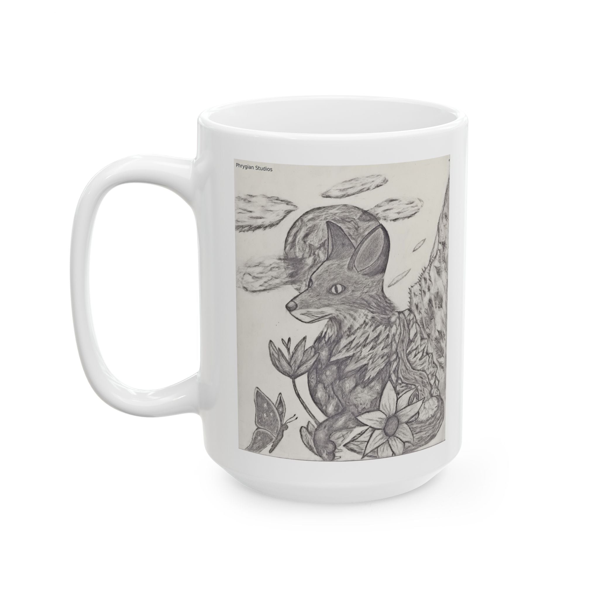 Dream Fox Art Mug – Ceramic Coffee Cup (11oz/15oz)