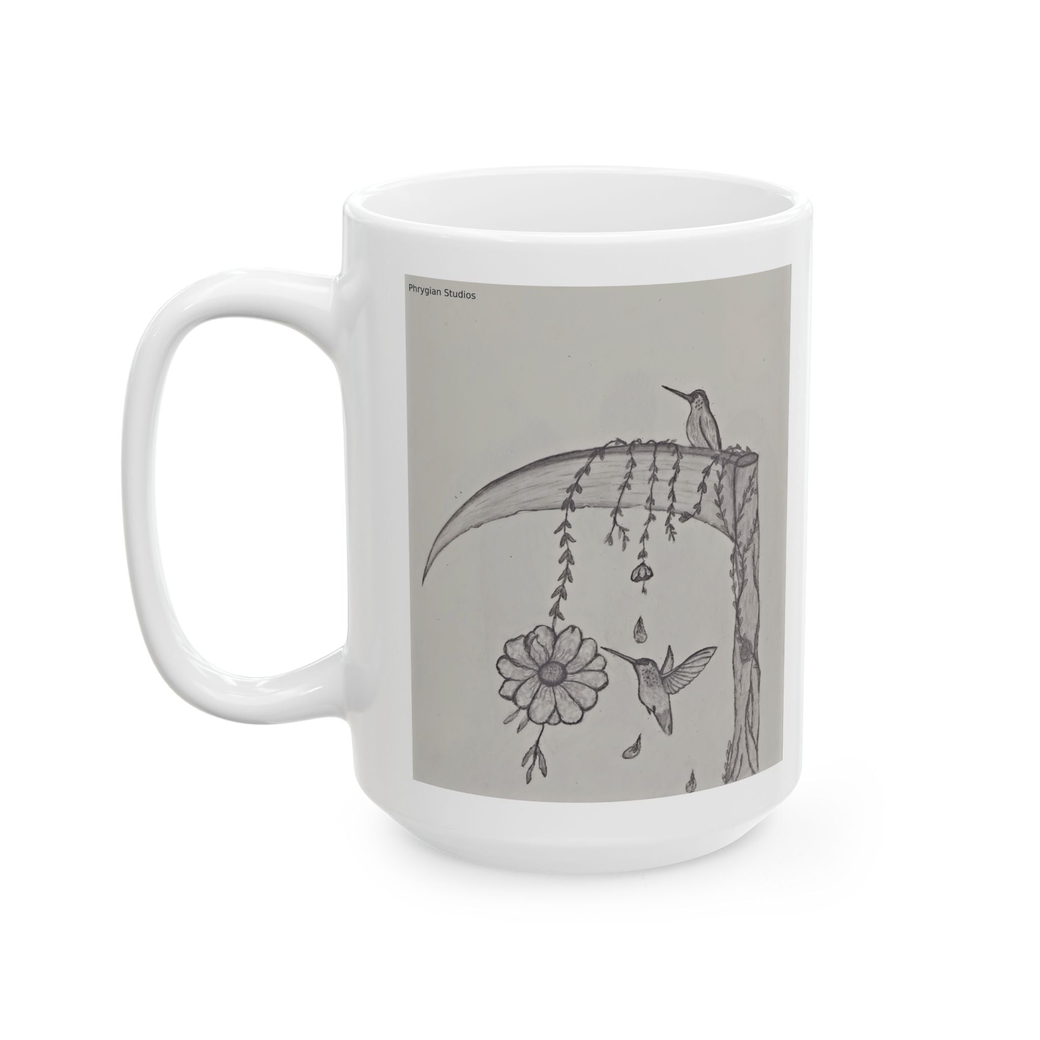 Hummingbird Art Mug – Ceramic Coffee Cup (11oz/15oz)