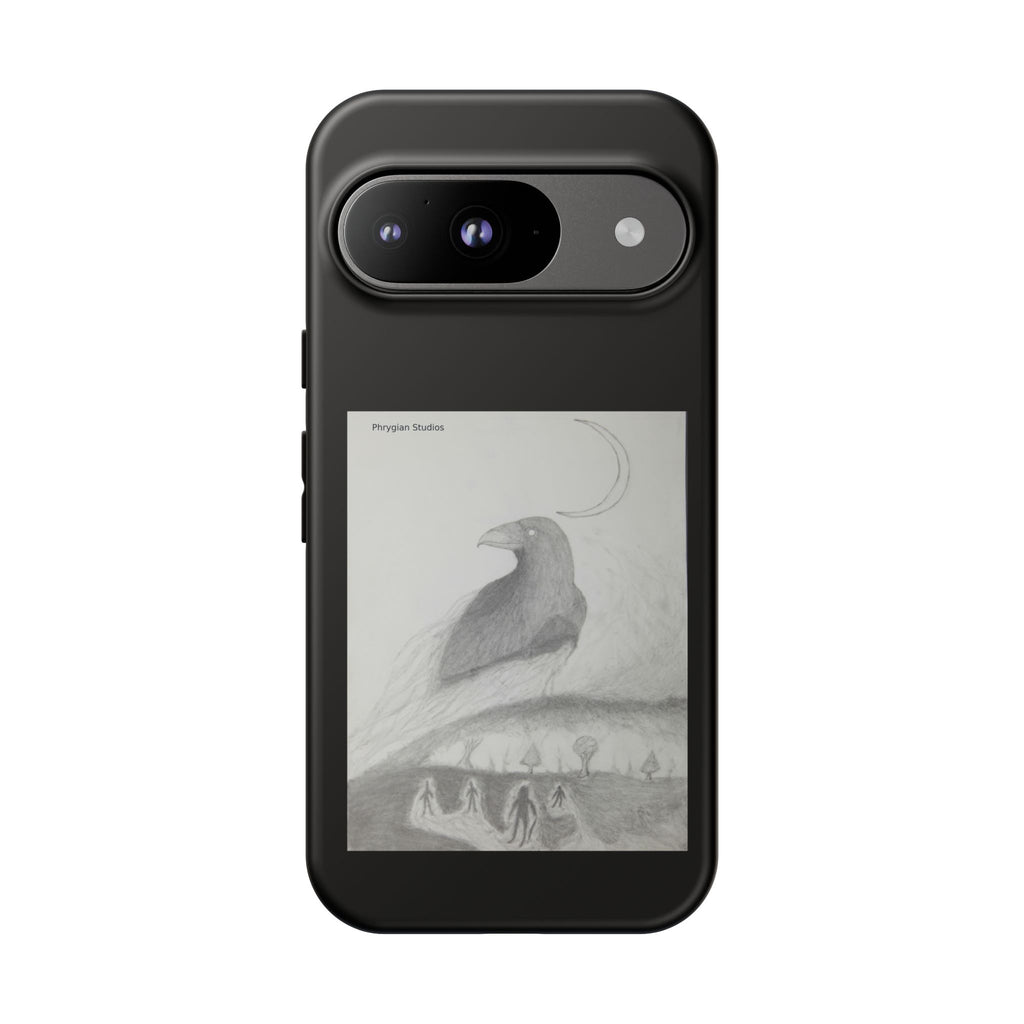 Ethereal Raven Art Protective Phone Case