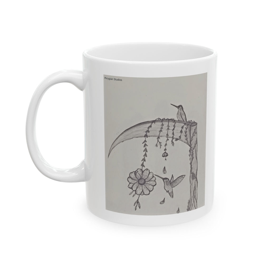 Hummingbird Art Mug – Ceramic Coffee Cup (11oz/15oz)