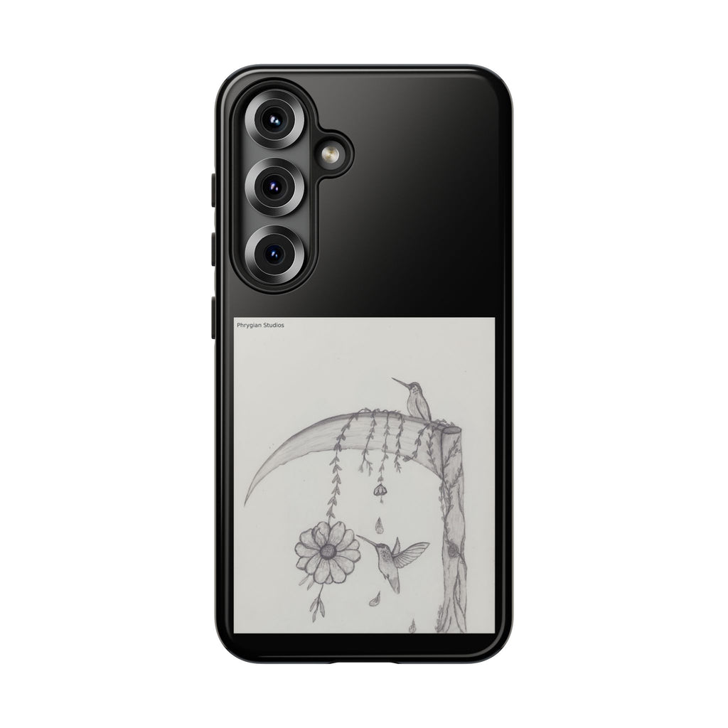 Hummingbirds Art Protective Phone Case