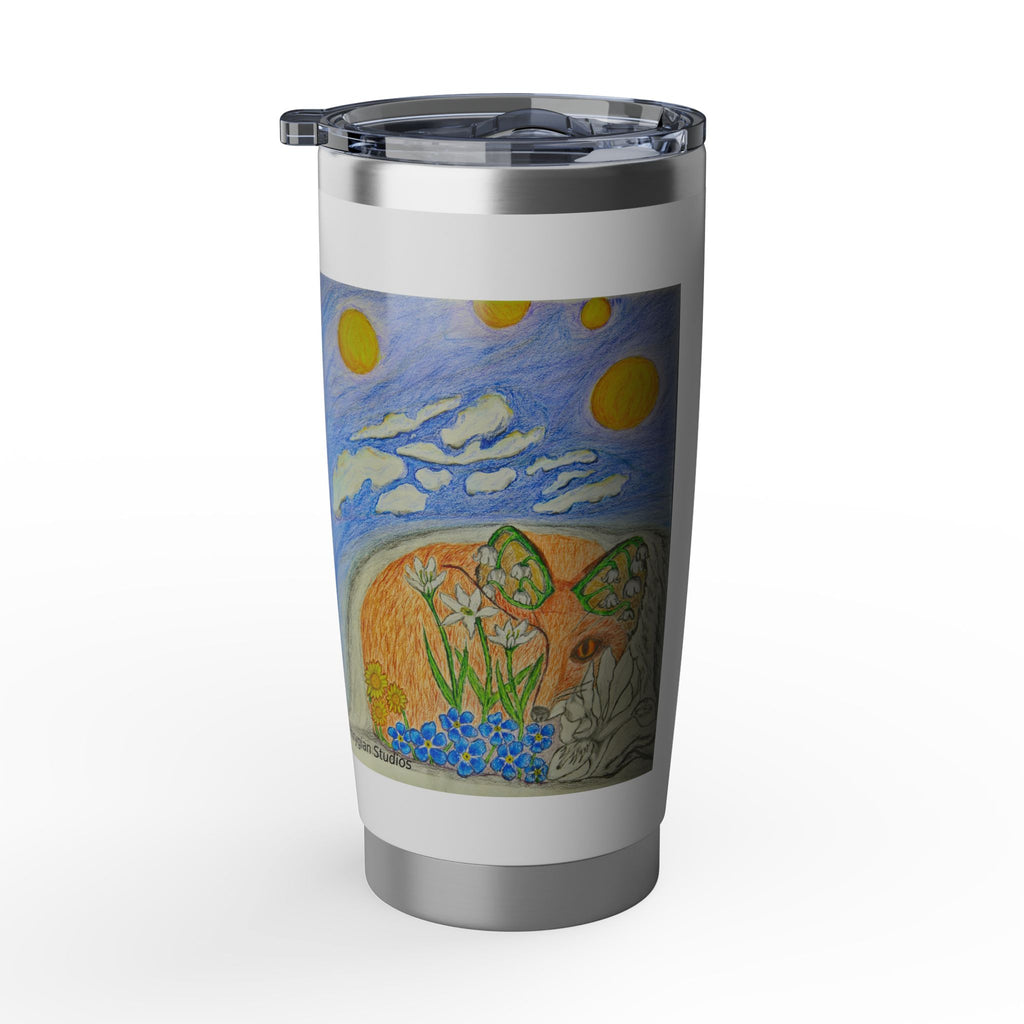 Floral Fox 20oz Tumbler